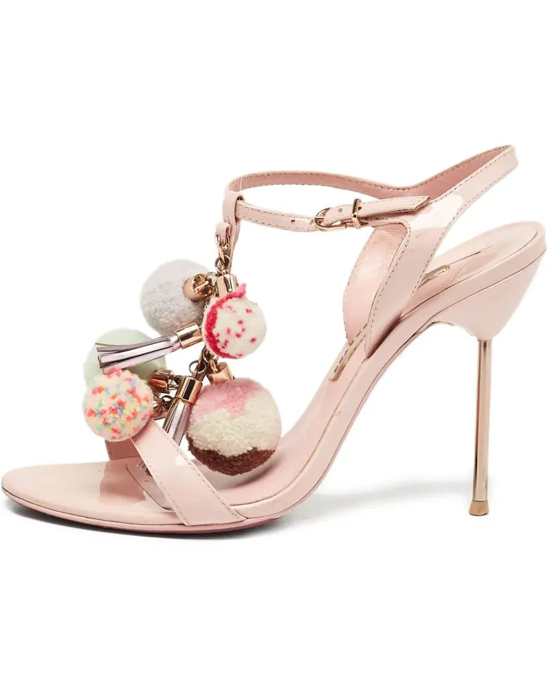 Sophia Webster Layla Lacksandalen mit Riemen 105mm - Rosa Rosa