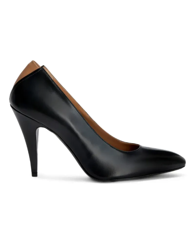 Jil Sander Pumps mit spitzer Kappe - Schwarz Schwarz