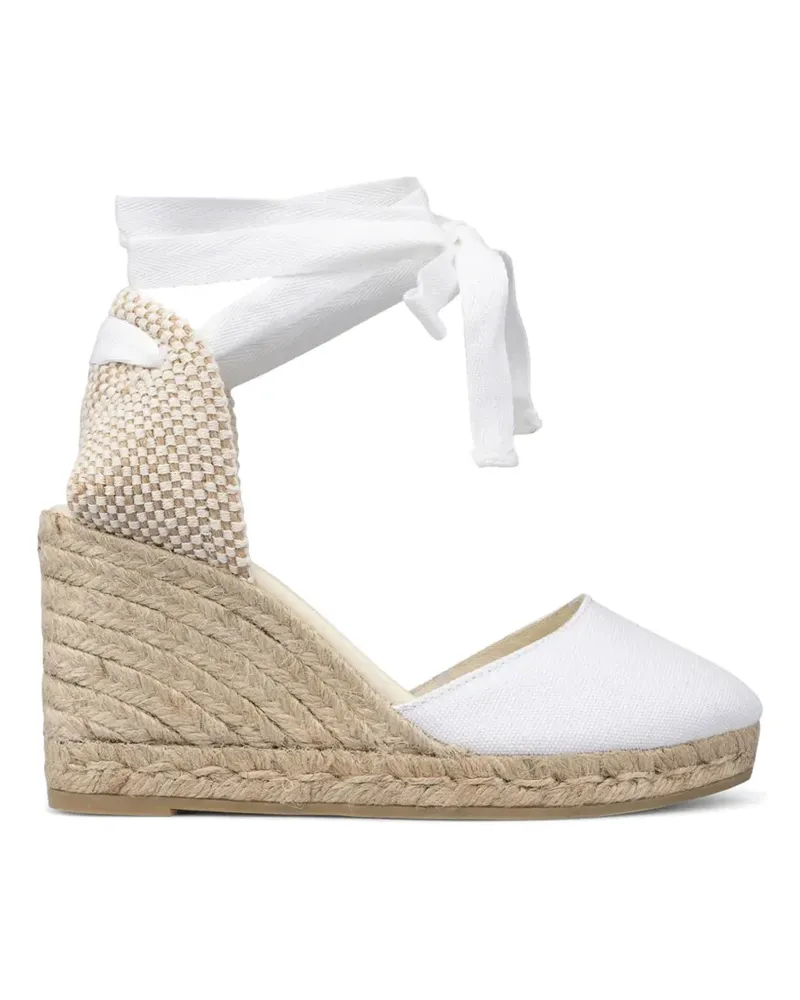 Espadrilles Colin lona wedge ankle-tie  - Weiß Weiß