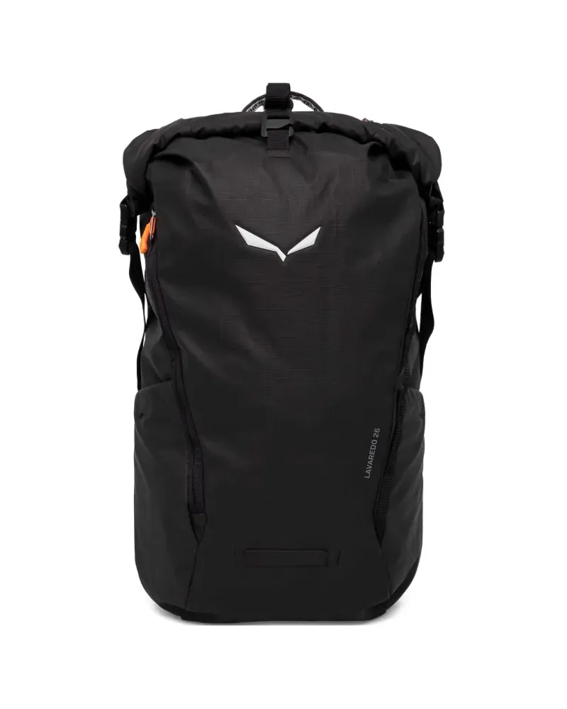 Salewa logo roll-top backpack - Schwarz Schwarz