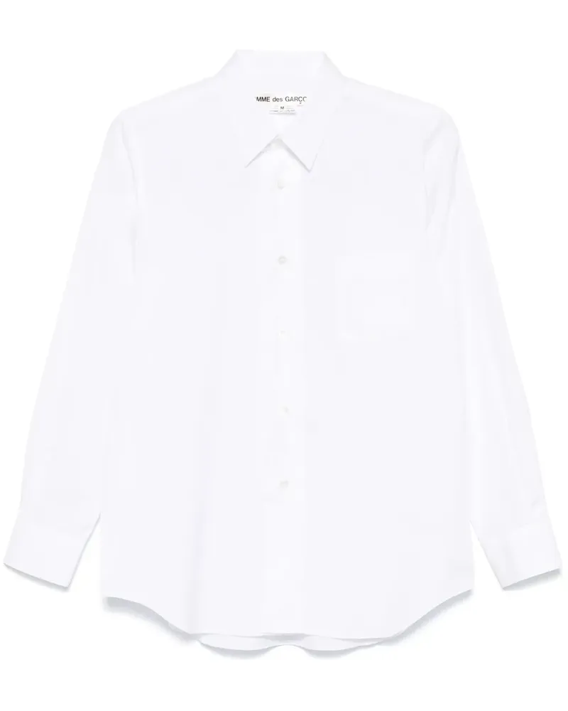 Comme des Garçons Hemd aus Popeline - Weiß Weiß