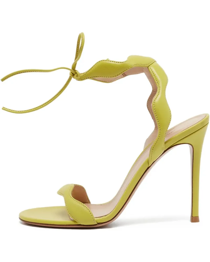 Gianvito Rossi Pre-owned Wavy Riemchensandalen 110mm - Grün Grün