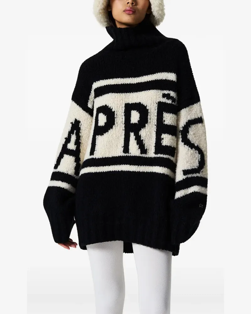 Perfect Moment Pullover im Oversized-Look - Schwarz Schwarz