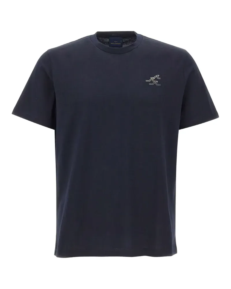 Paul & Shark Shark Fin T-Shirt mit Print - Blau Blau