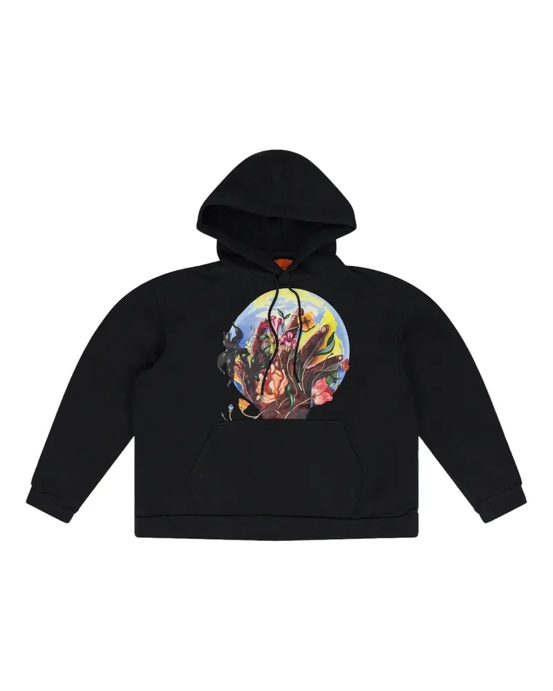 WHO DECIDES WAR Roots of Peace graphic-print hoodie - Schwarz Schwarz