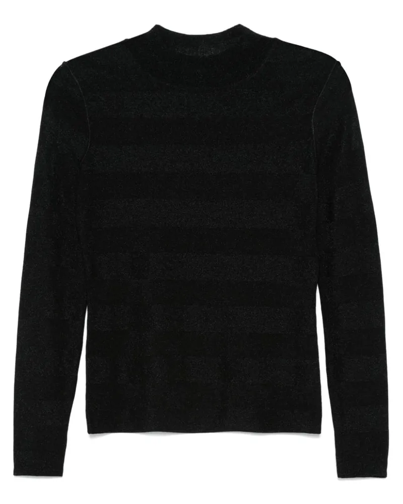 Emporio Armani Pullover mit Stehkragen - Schwarz Schwarz