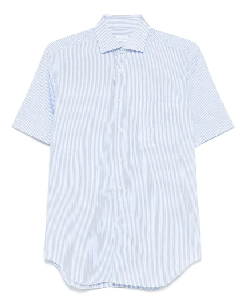 XACUS Gestreiftes Hemd - Blau Blau