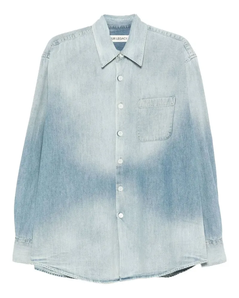 Our Legacy faded-effect denim shirt - Blau Blau