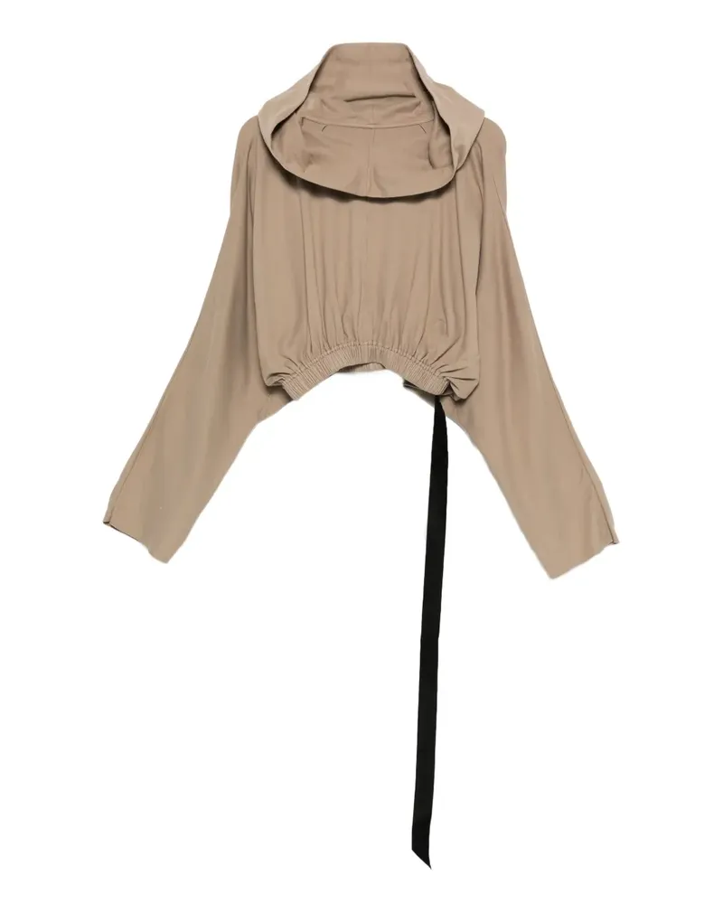 DRKSHDW by Rick Owens Hoodie mit elastischem Saum - Nude Nude