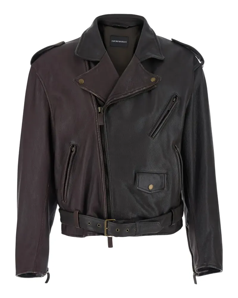 Emporio Armani belted jacket - Rot Rot