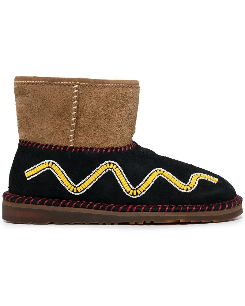 UGG Stiefel mit Perlenverzierung - Schwarz Schwarz