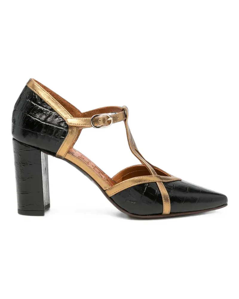 Chie Mihara Aware Pumps mit Kroko-Effekt - Schwarz Schwarz