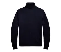 Kaschmirpullover mit Rollkragen - Blau