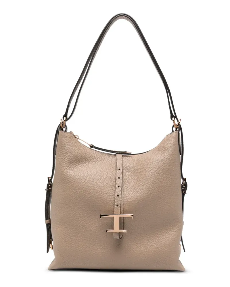TOD'S Kleine T Timeless Schultertasche - Grau Grau