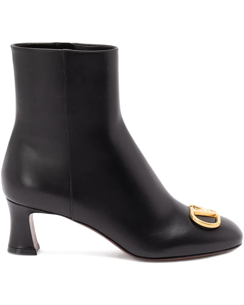 Valentino Garavani Stiefel aus Leder 60mm - Schwarz Schwarz