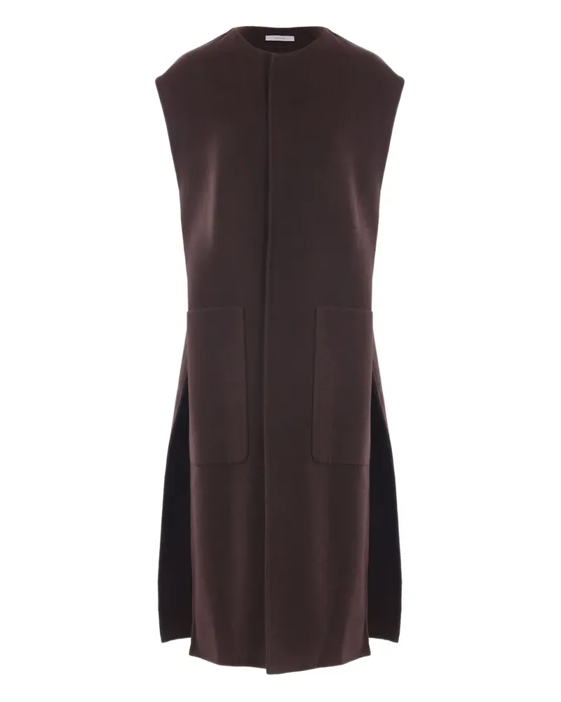 Dušan Ärmelloses Kleid mit aufgesetzter Tasche - Braun Braun