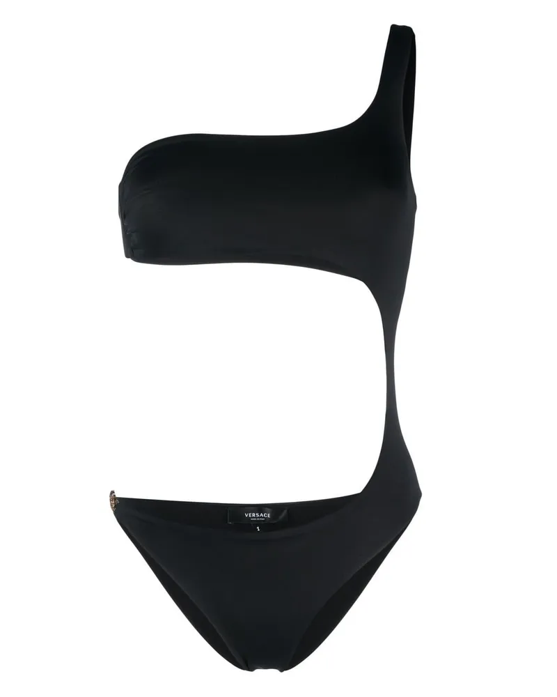 Versace Badeanzug mit Medusa - Schwarz Schwarz