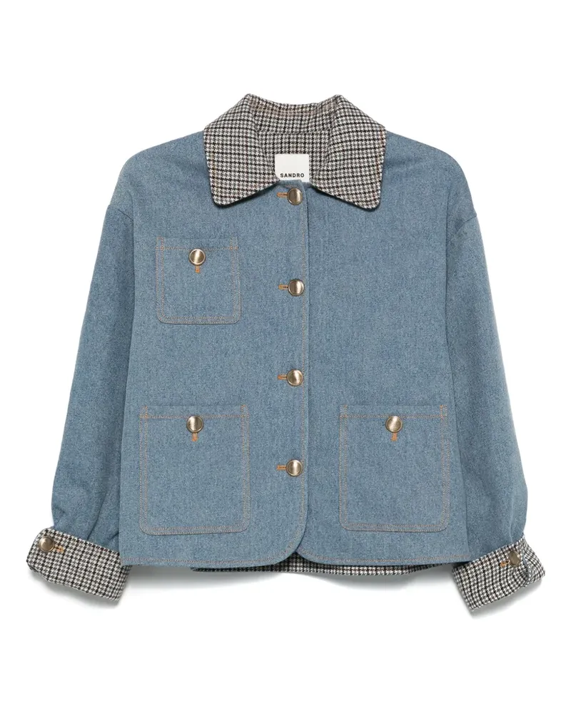 Sandro Klassische Jeansjacke - Blau Blau