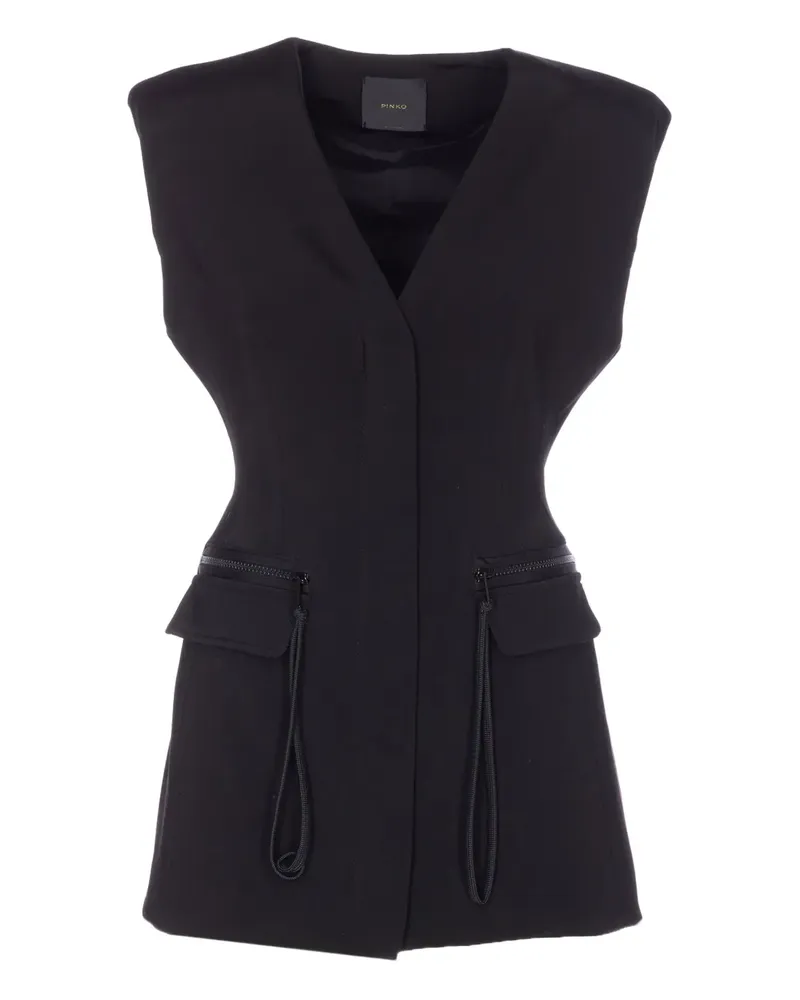 Pinko Gitana waistcoat - Schwarz Schwarz