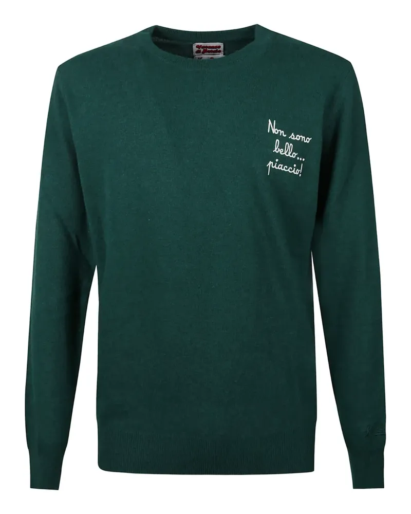 MC2 Saint Barth ribbed embroidery heron sweatshirt - Grün Grün