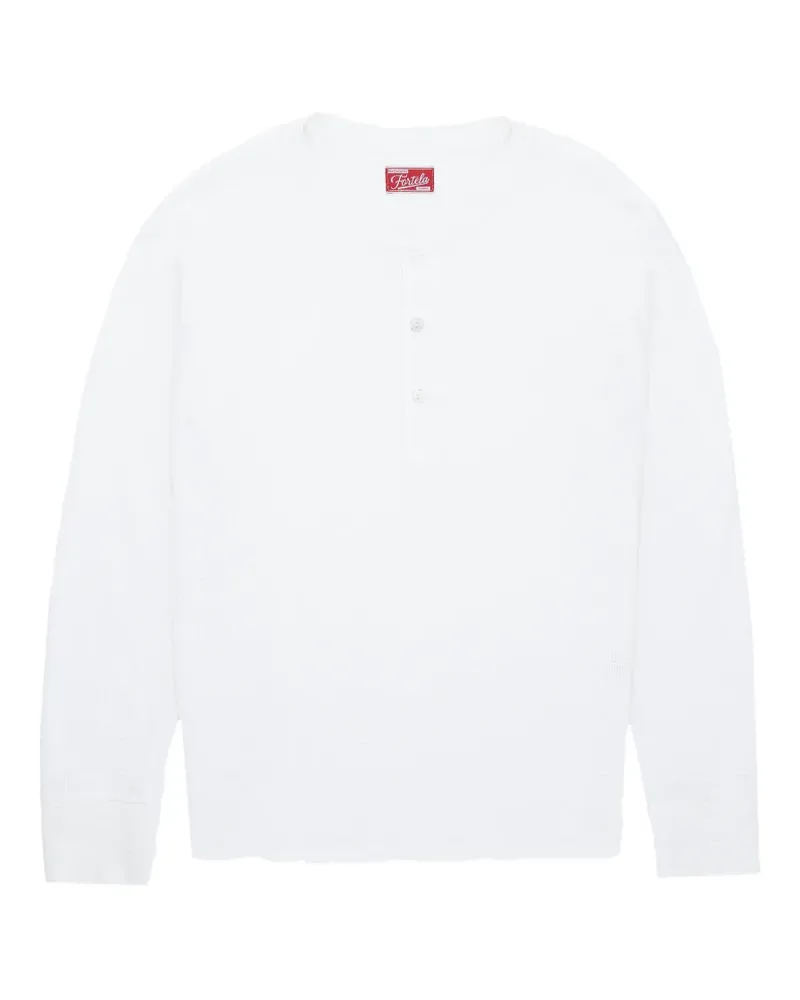 Fortela Amish waffle-knit T-shirt - Weiß Weiß