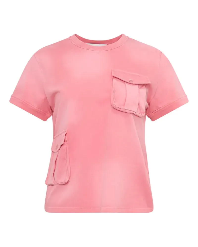 3.1 phillip lim flap-pocket T-shirt - Rosa Rosa