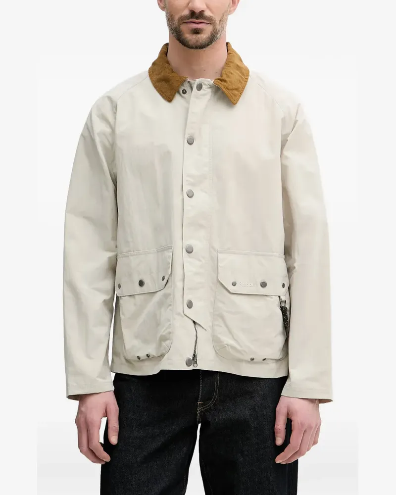 Barbour Re-Engineered corduroy-collar jacket - Nude Nude