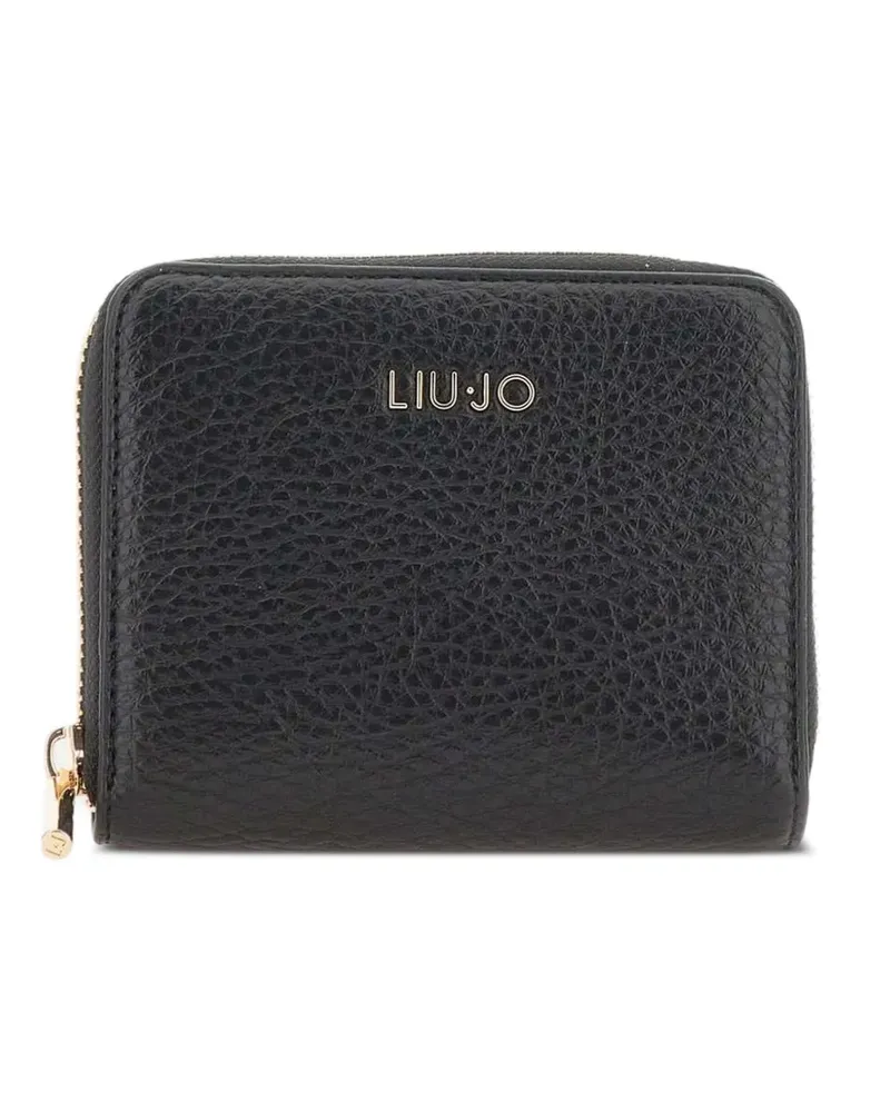 Liu Jo Portemonnaie mit Metall-Logo - Schwarz Schwarz