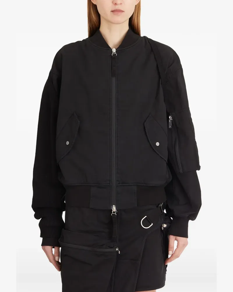 Helmut Lang multi-pocket bomber jacket - Schwarz Schwarz