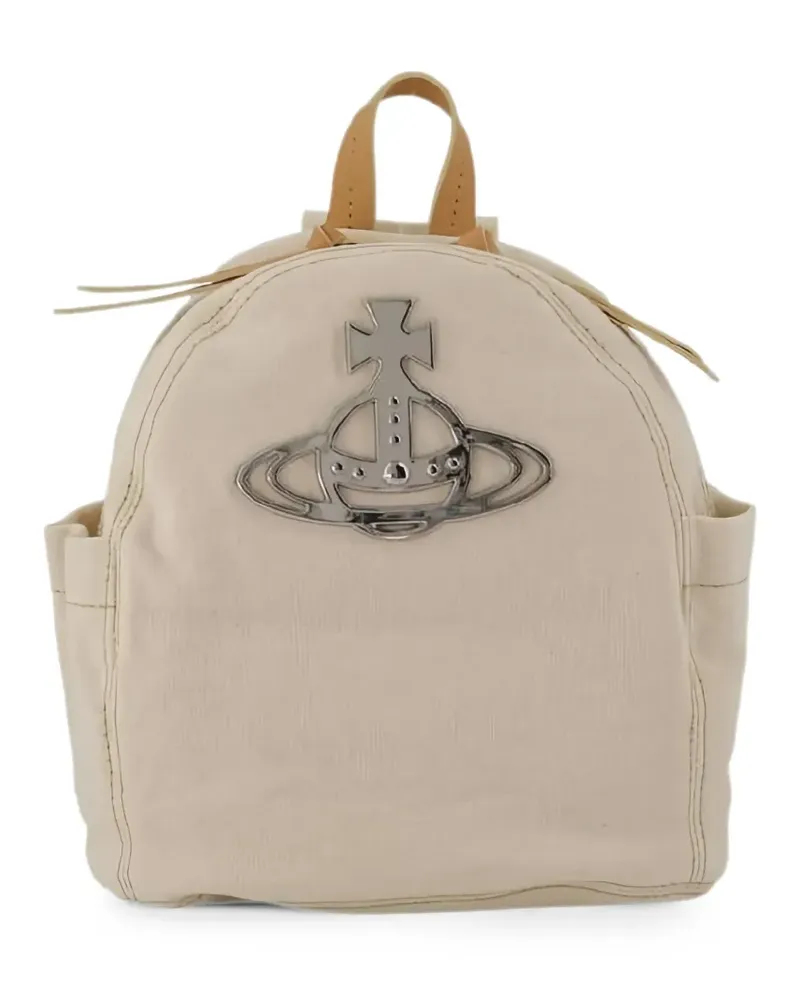 Vivienne Westwood George Orb-plaque backpack - Nude Nude