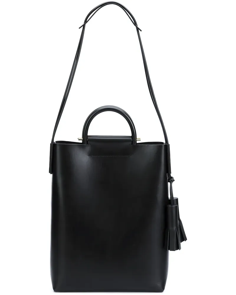 Building Block Handtasche mit Quasten - Schwarz Schwarz