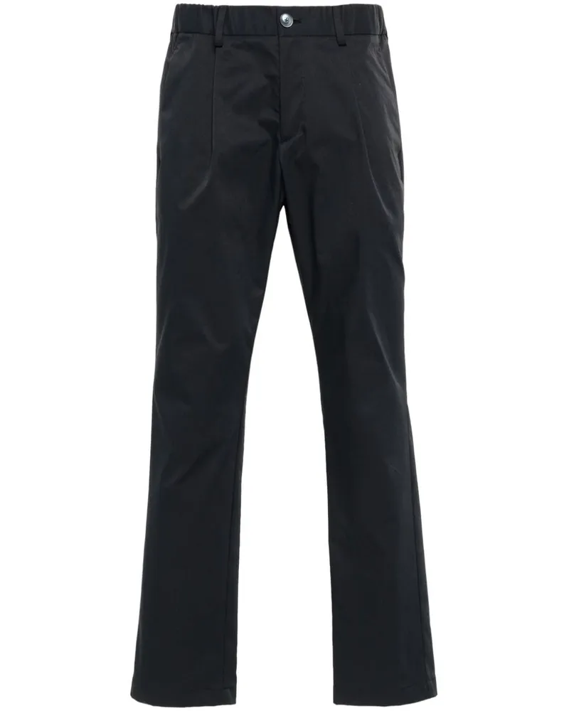 Herno Hose mit Logo-Schild - Blau Blau