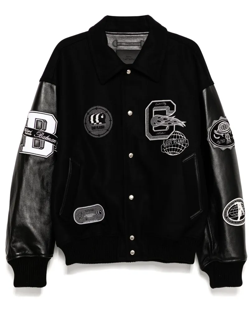 SONGZIO DC Universe Varsity Bomberjacke - Schwarz Schwarz
