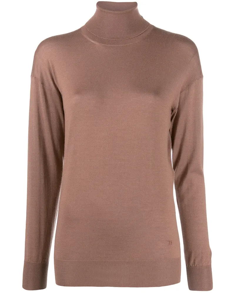 Tom Ford Fein gestrickter Rollkragenpullover - Rosa Rosa