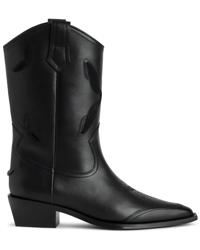 Zadig & Voltaire Cara Western Stiefel 45mm - Schwarz Schwarz
