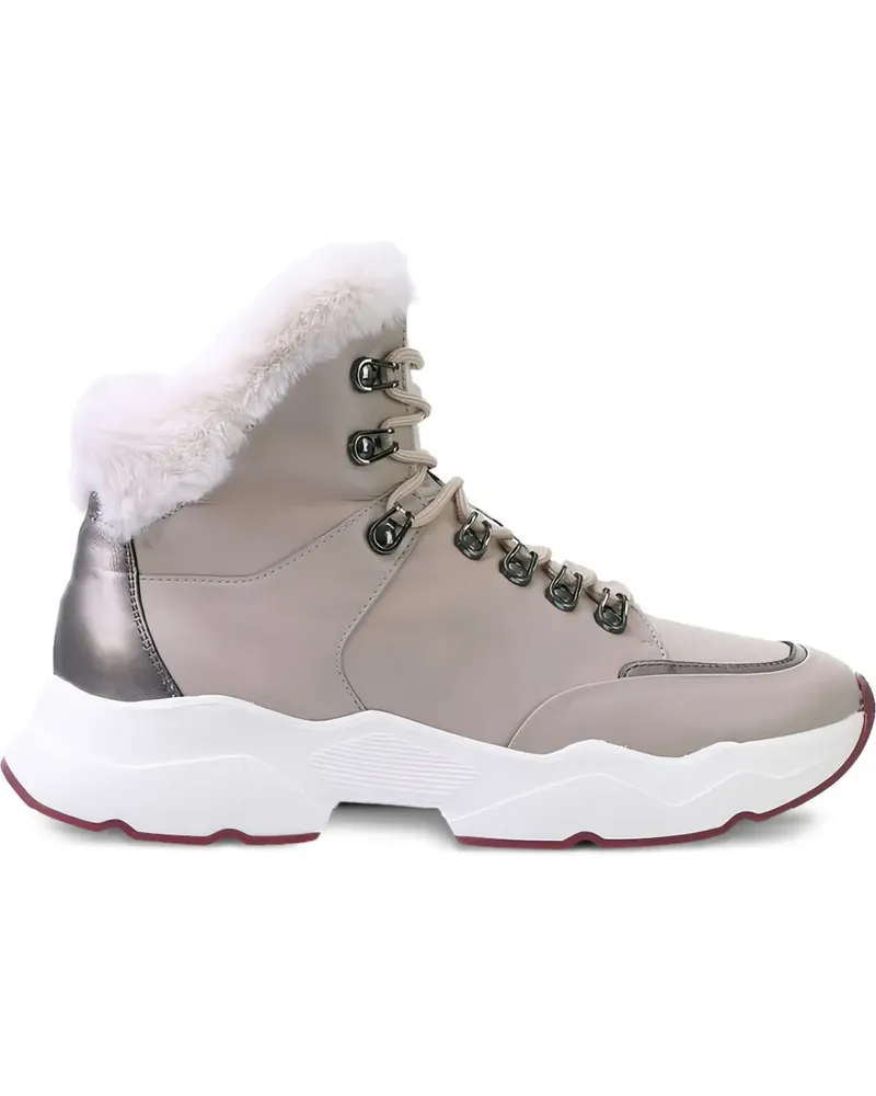 Högl Luis Schnürstiefel mit Faux Fur - Nude Nude