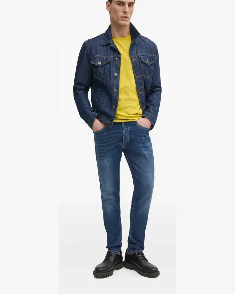Liu Jo Jeans mit Logo-Schild - Blau Blau