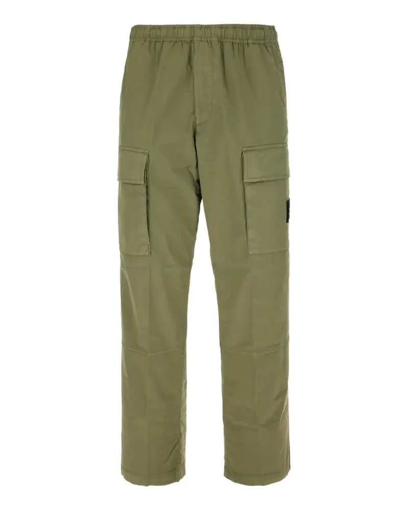 Stone Island logo-patch cargo trousers - Grün Grün
