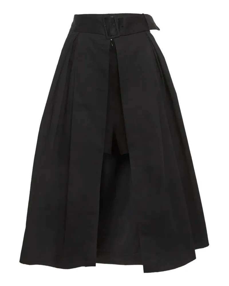 Sandro front slit overlay midi skirt - Schwarz Schwarz
