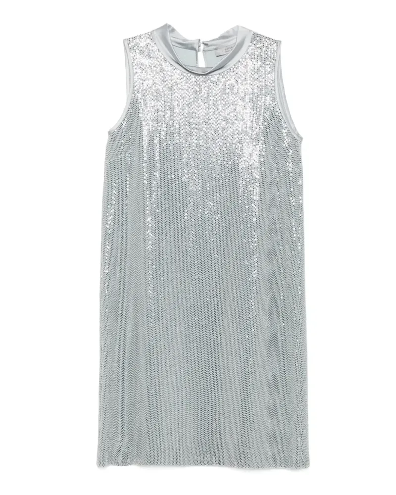 D.EXTERIOR Ärmelloses Kleid mit Pailletten - Blau Blau