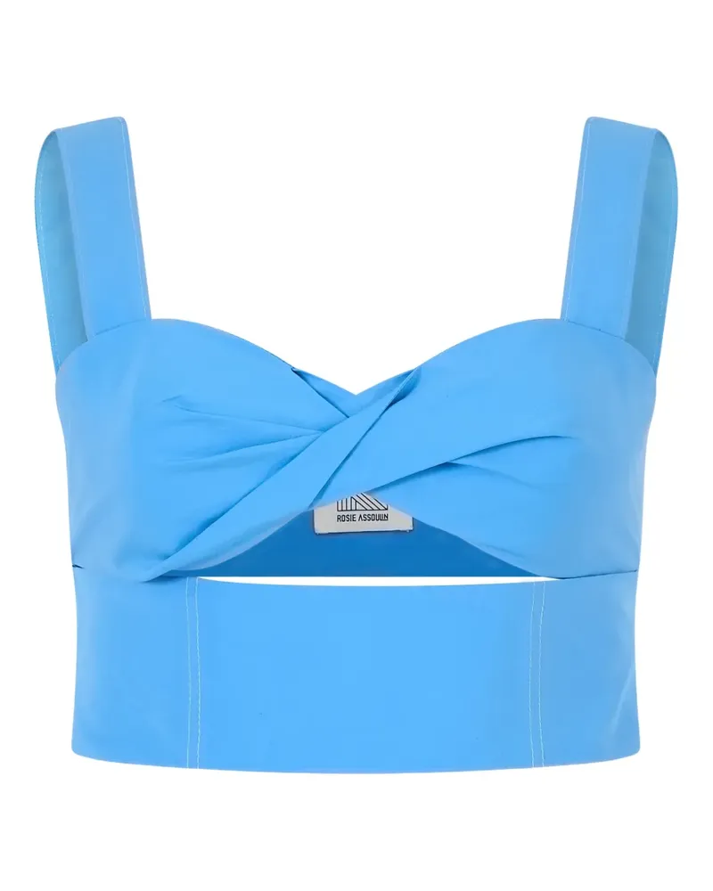 Rosie Assoulin Morning After Oberteil mit Cut-Out - Blau Blau