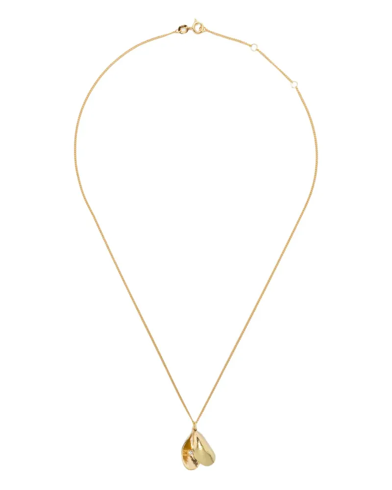 Wouters & Hendrix 18K gold Mussel diamond necklace Gold