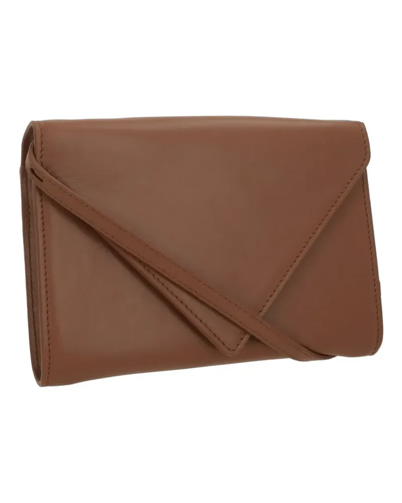 Aesther Ekme mini Envelope leather shoulder bag - Braun Braun