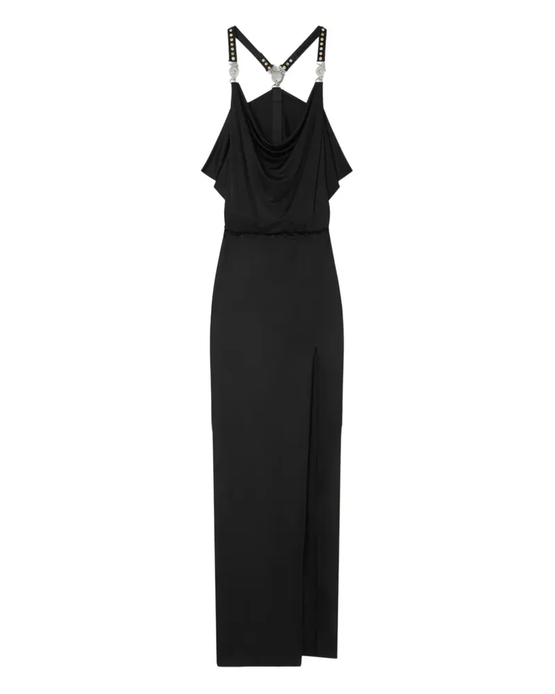 Versace studded-straps maxi dress - Schwarz Schwarz