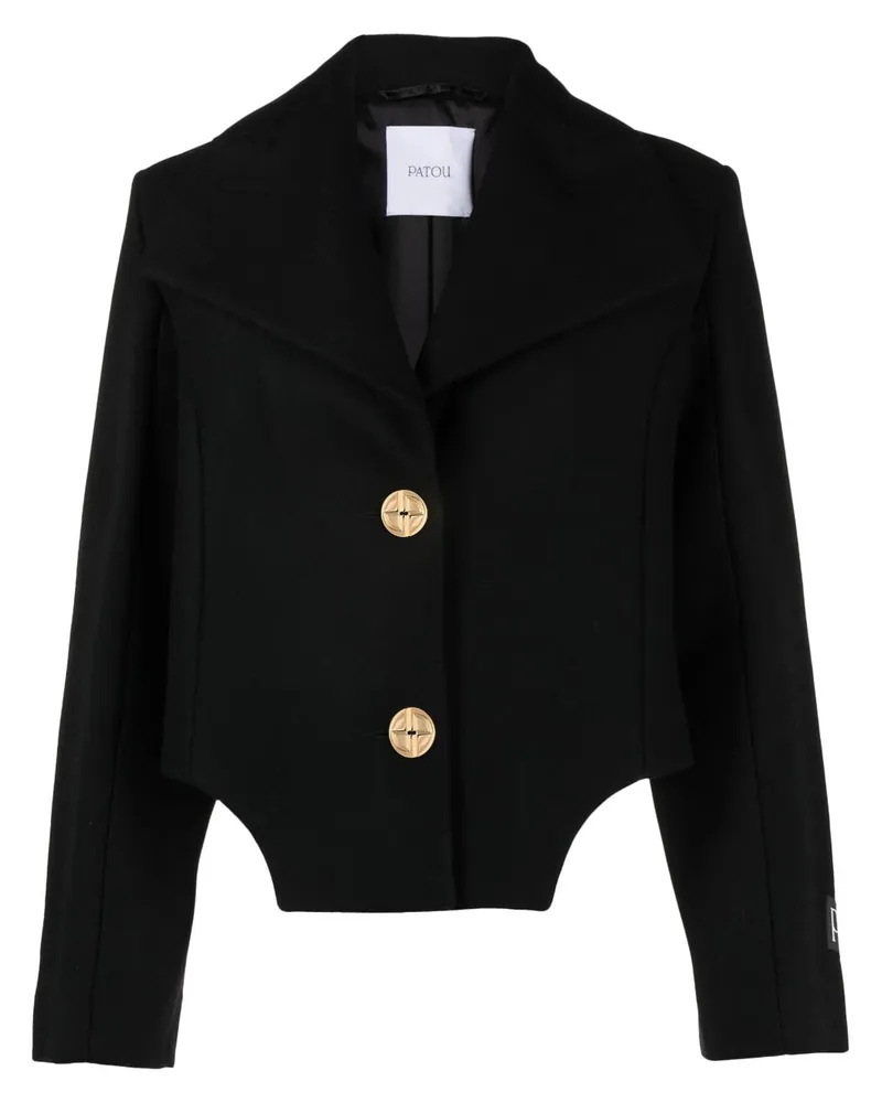 Patou Cropped-Jacke - Schwarz Schwarz