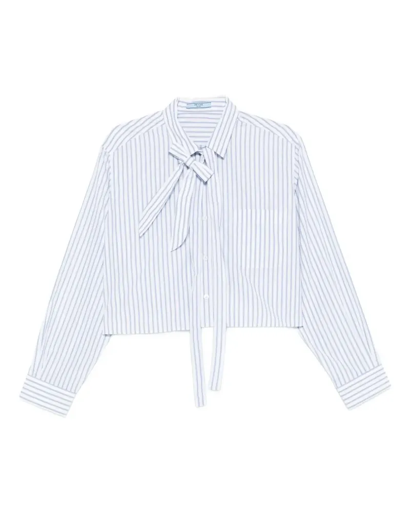 Prada Gestreiftes Hemd - Blau Blau