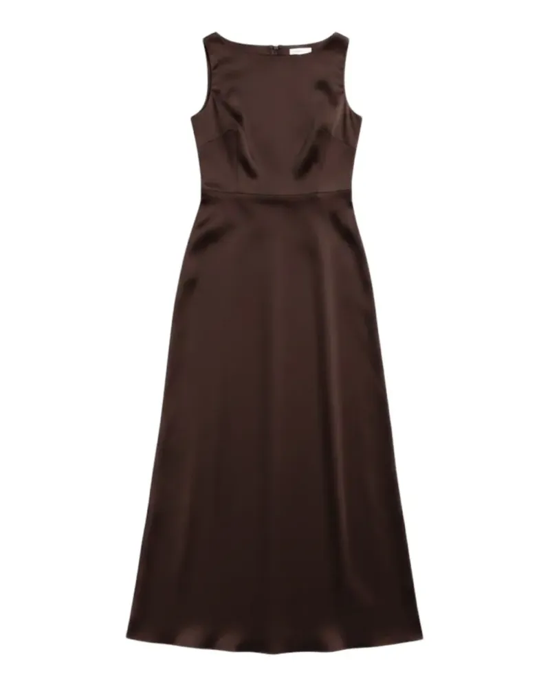 Liu Jo chain-detail satin dress - Braun Braun