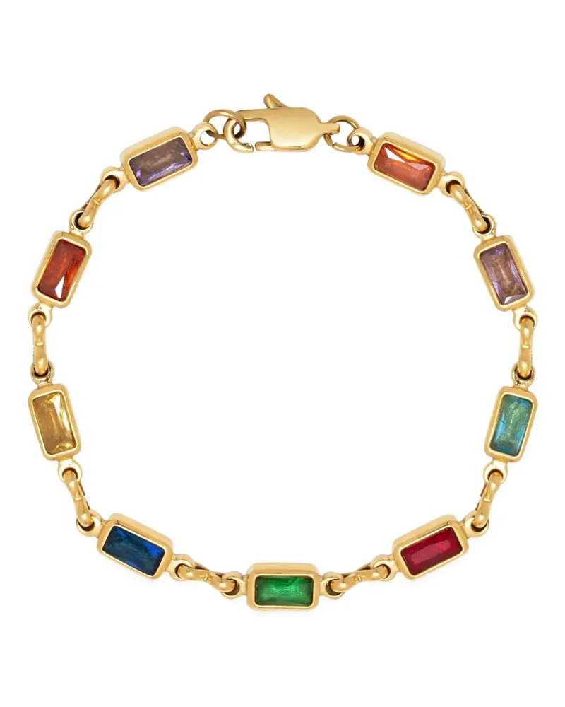 Nialaya Rectangle Tennis Armband - Gold Gold