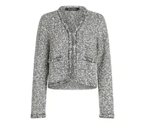 Cardigan aus Boucle-Strick - Weiß
