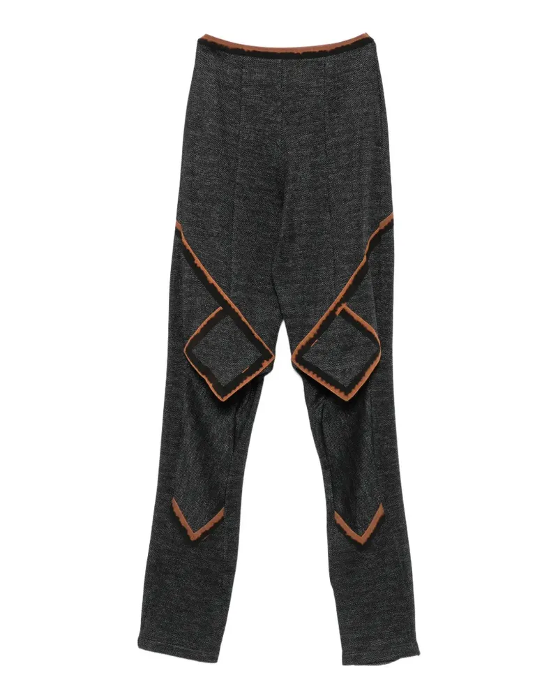 KIKO KOSTADINOV contrast-trim panelled trousers - Schwarz Schwarz